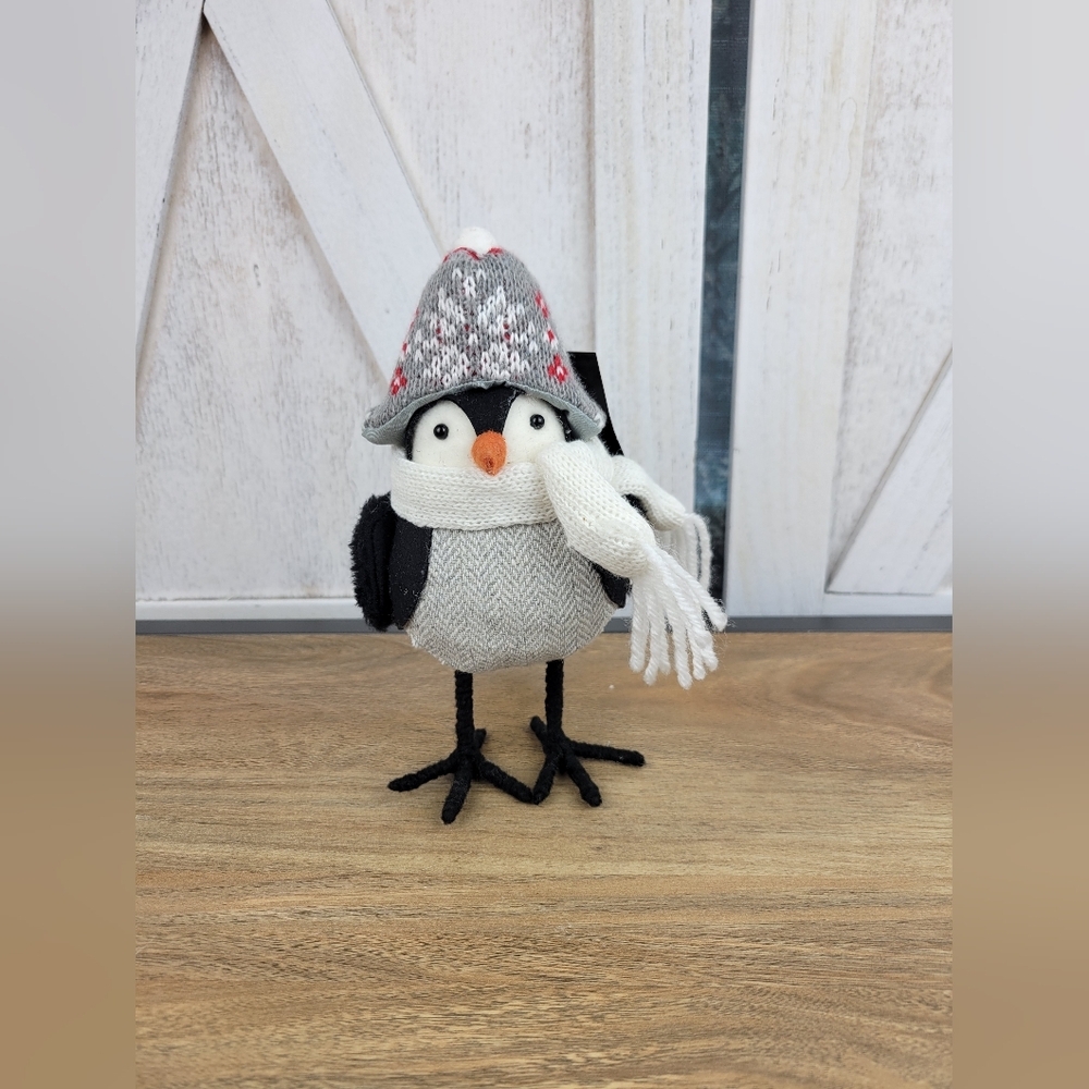 Sears Fabric Birds Winter Anthropomorphic Vintage Table Decor